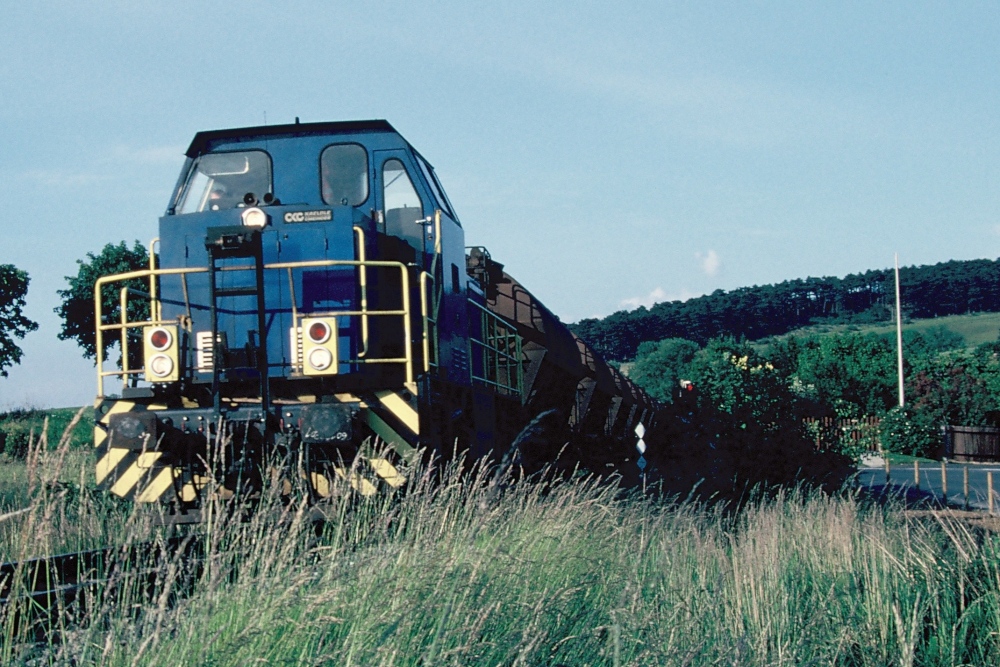 Abraumzug vor Denkte (bei der Rckfahrt, 30.05.2000