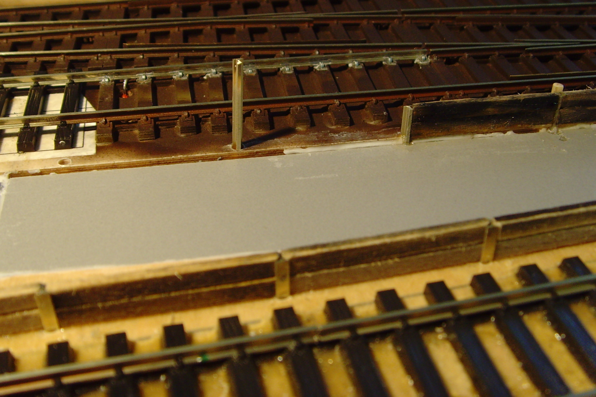 Der Schttbahnsteig im Rohbau