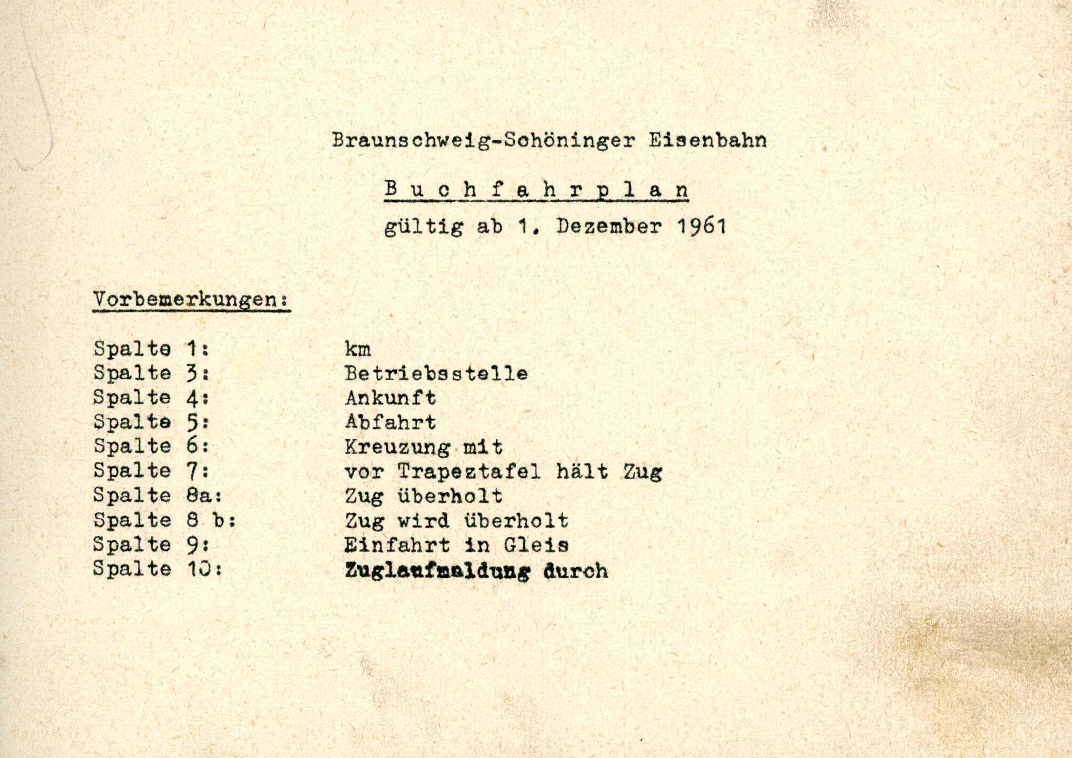 Buchfahrplan 1962