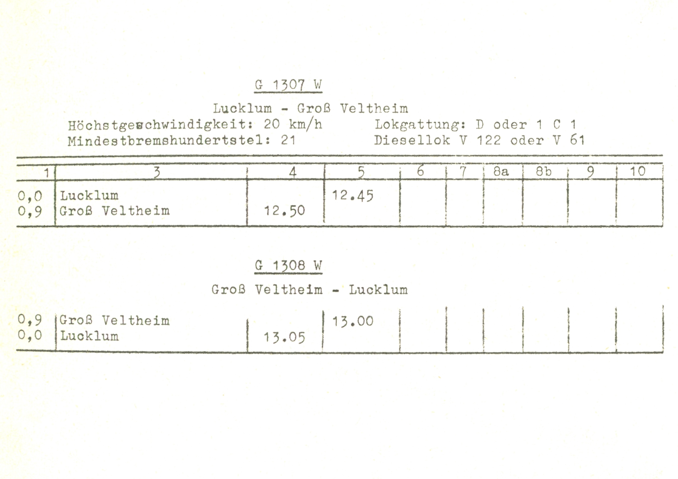Buchfahrplan 1966