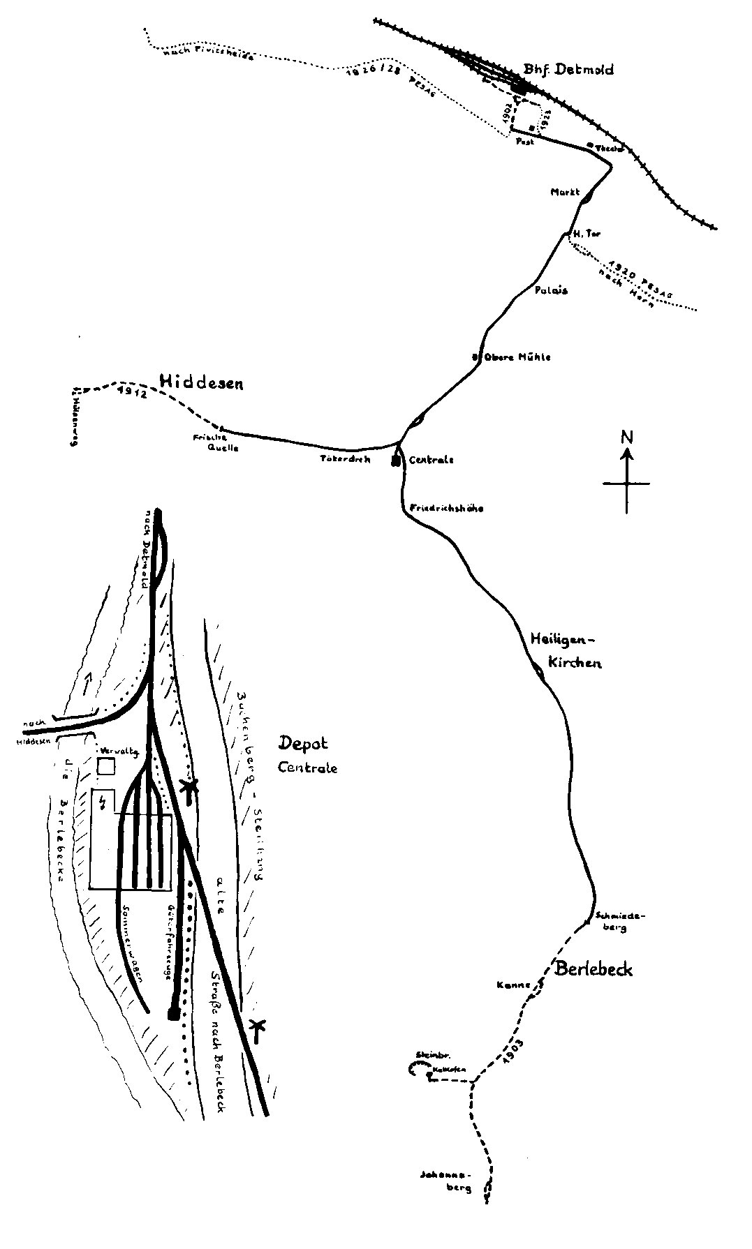 Liniennetz der LEAG