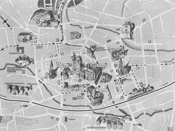 Stadtplan Detmold