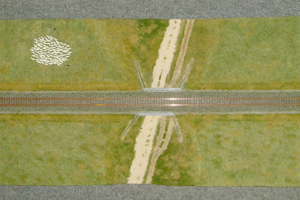 Streckenmodul mit Feldbahnunterfhrung